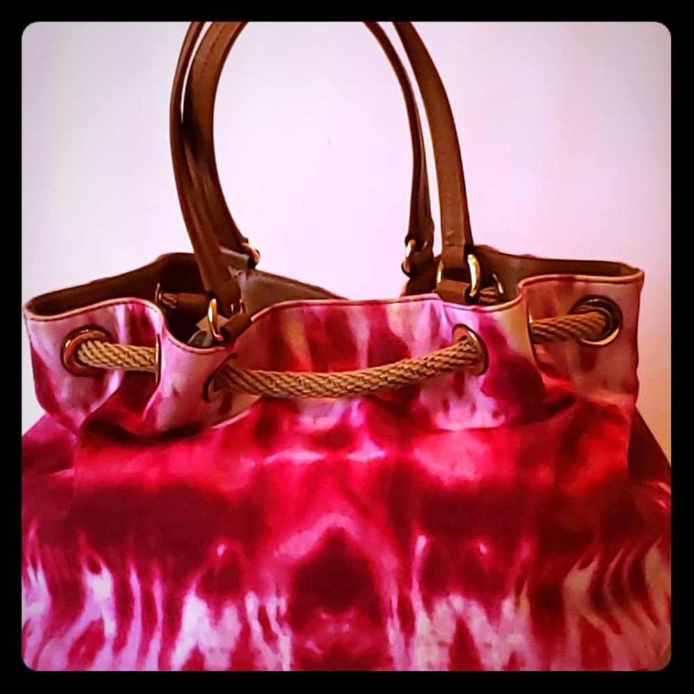Michael Kors Pink Canvas Bag